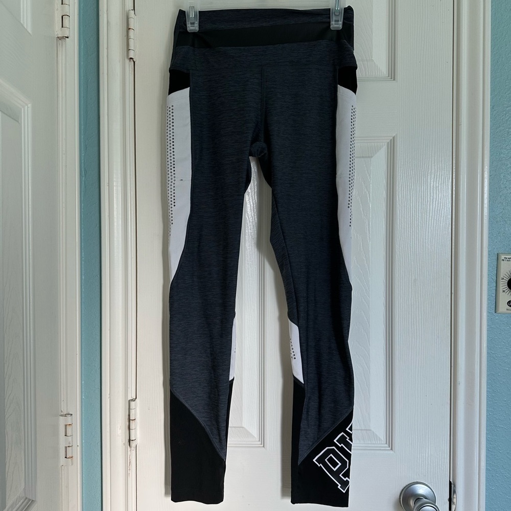 Victoria’s Secret PINK Ultimate High Waist Colorblock Legging Sz M Mesh Pockets